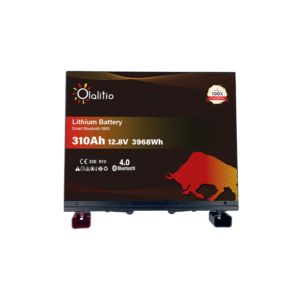 Batería De Litio Debajo Del Asiento 12,8V 310Ah 355*190*288mm 30,2kg Bluetooth y láminas calefactoras 5 años de garantía