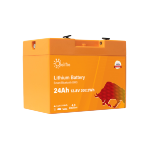 Batería de litio OLALITIO LiFePO4 12.8V 24Ah Smart BMS con Bluetooth