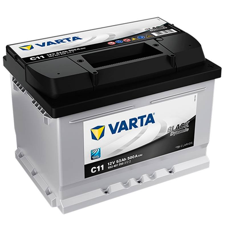VARTA C11 - Batería de arranque BLACK Dynamic 12V 53Ah 500A 242x175x175