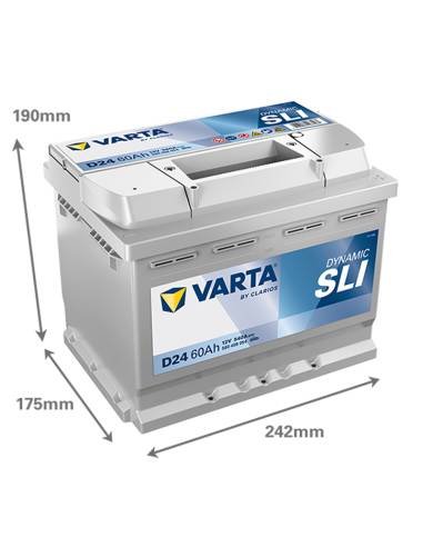 VARTA D24 - Baterias SLI Varta 60Ah 540A 242x175x190 DRT - Image 2