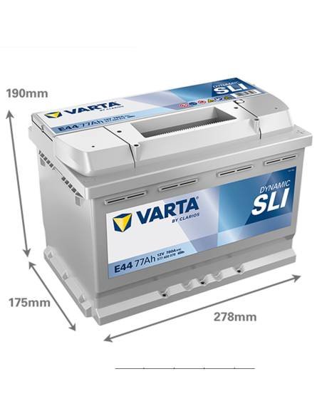 VARTA E44 - Baterias SLI Varta 77Ah 780A 278x175x190 DRT - Image 2