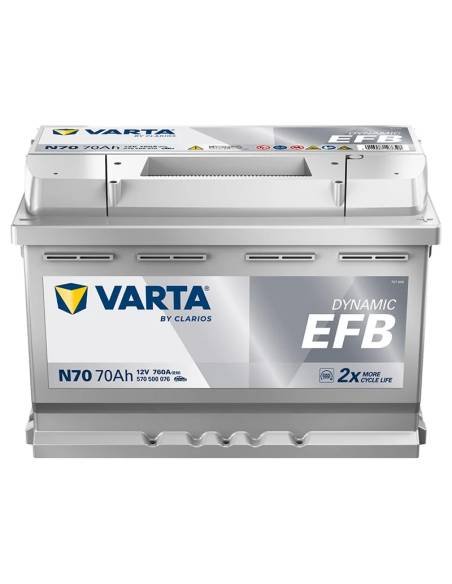 VARTA N70 - Baterias EFB Varta 70Ah 760A 278x175x190 DRT